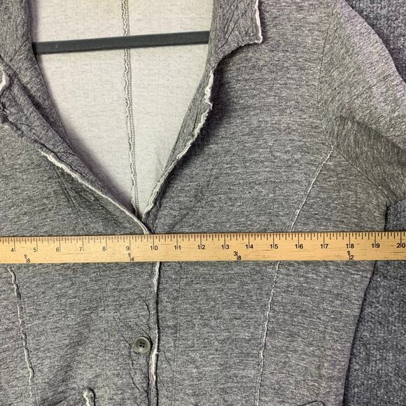 Eileen Fisher Double Layer Ripple‎ Knit Notch Collar Jacket SZ Small - Picture 3 of 8